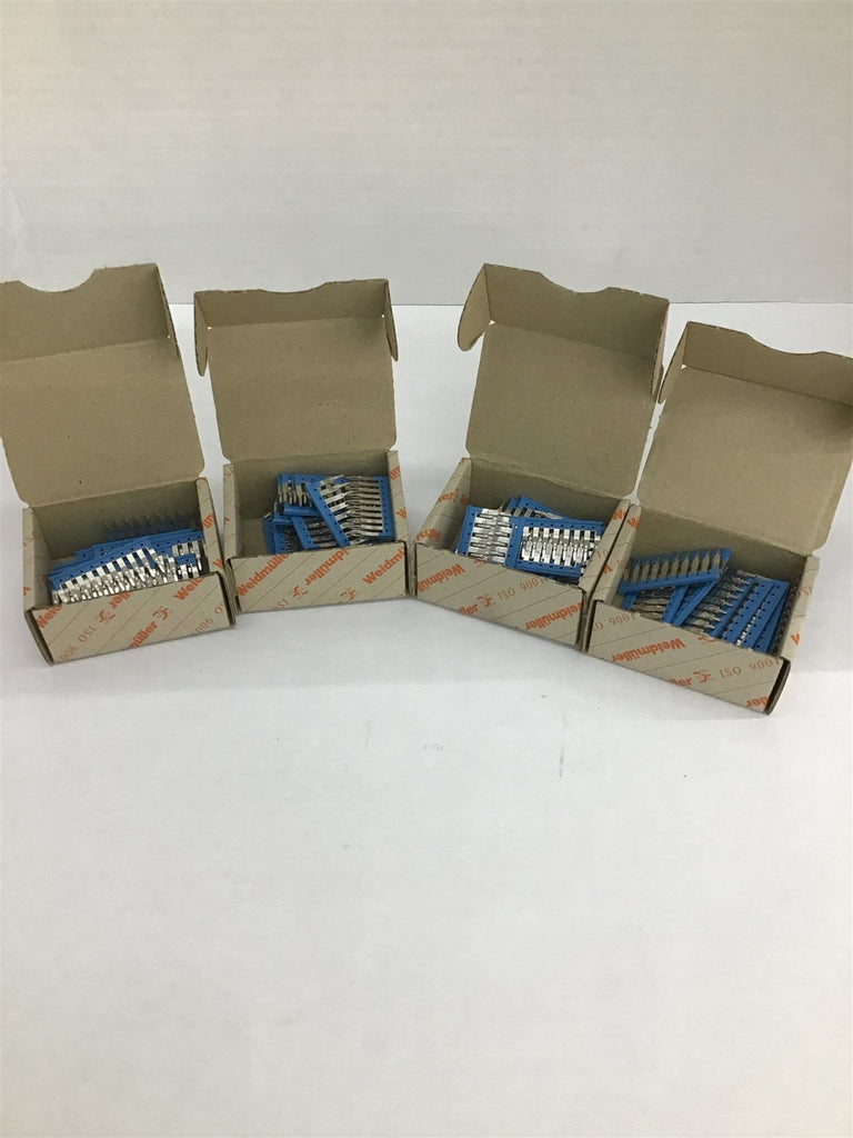 Weidmuller ZQV 2.5N/1BL Connector Lot Of 4 Boxes (Each Box Contains 20 pieces)
