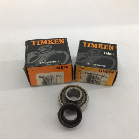 Timken RAO12RRB+COL Ball Bearing Lot Of 2