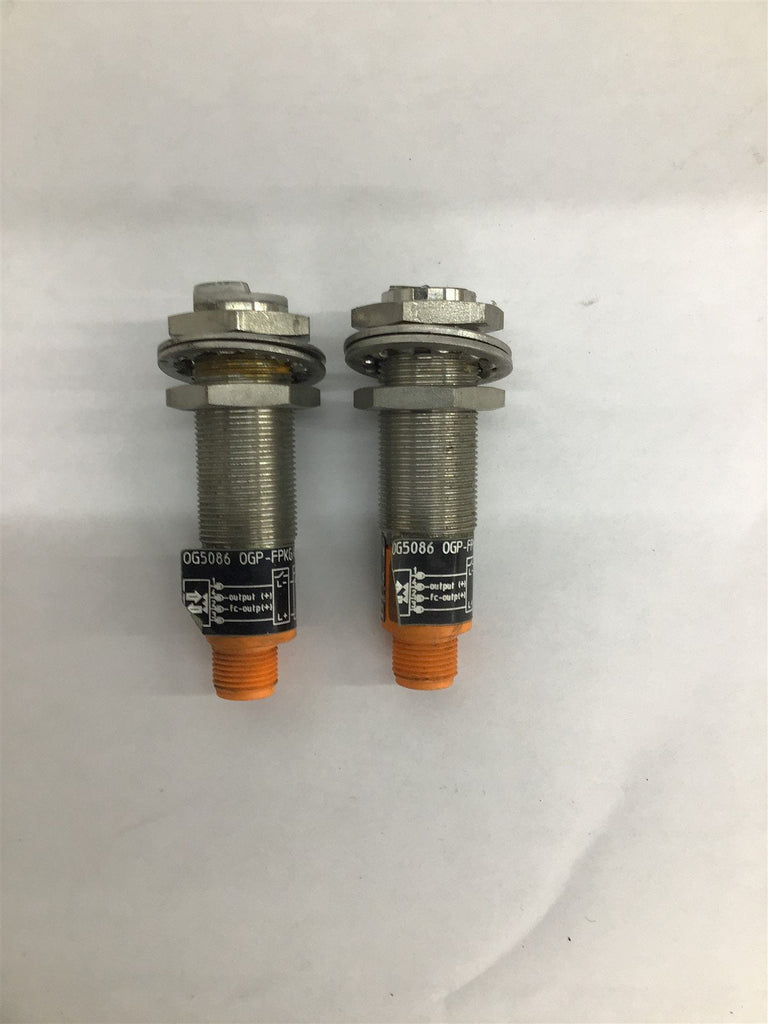 IFM OG5086 OGP-FPKG/V4A/US Electronic Photoelectric Sensor Lot Of 2