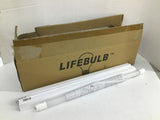 LifeBulb LBP8F1050A Glass T8 G13 9W Frosted 16 Bulbs