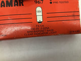 Damar 967 Clear Indicator Light Bulbs T3 1/4" Lot of 9