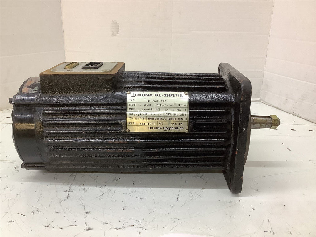 Okuma BL-50E-20T 1HP 156V 2000RPM 4Pole 3PH 67HZ