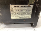 Okuma BL-MC100E-20S Motor 2KW 153V 2000RPM Torq 10.8 LB IN 8P 3Ph 133HZ 8.91AMP