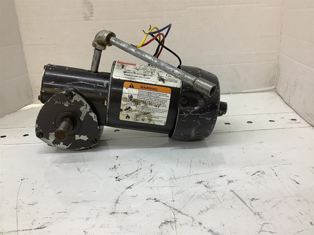 Dayton 4Z281 Right Angled Gear Motor 10.1Ratio 1/8HP 115V 173RPM 1PH 60HZ