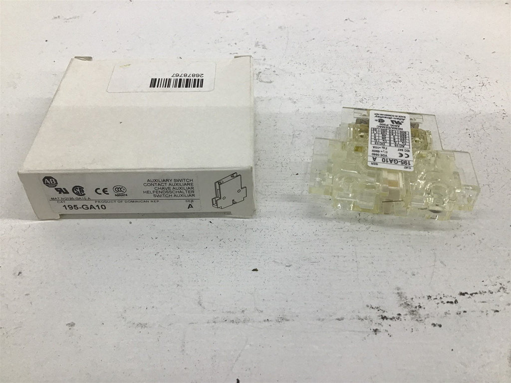 Allen Bradley 195-GA10 Auxiliary Switch