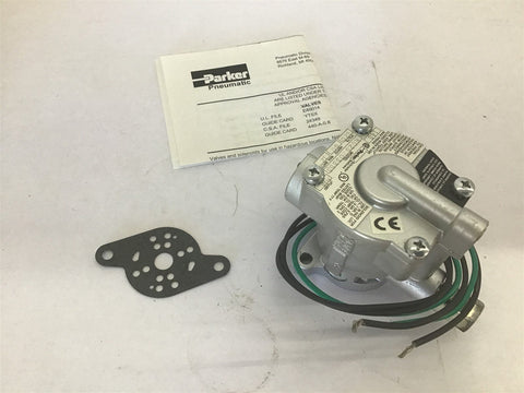 Parker K025203353 Valve 3NOI NLOC 120 Volts 60 HZ 140 PSI