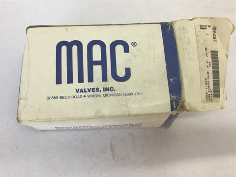 Mac 225-110EA Solenoid Valve 120 volts 15 Watts 1035 KPA