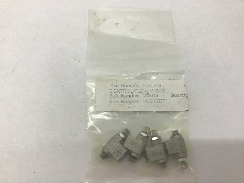 SMC S-30-314 Control Flow 1 Package Qty 4