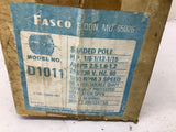 Fasco D1011 Fan Motor 1/6HP 208-230V 60HZ 1050RPM ENCL-Open