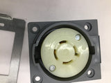 Hubbell HBL2430AR Receptacle Angle Housing Safety Shroud Twist & Lock