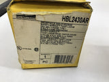 Hubbell HBL2430AR Receptacle Angle Housing Safety Shroud Twist & Lock