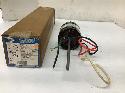 Fasco D366 7163-2745 AC Motor 1/14HP 115V 1800 RPM 1P Shaded Pole 60Hz Open