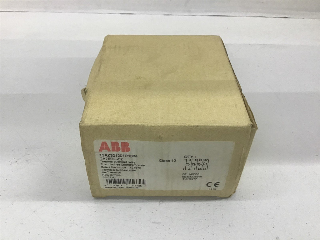 ABB TA75DU-52 Thermal Overload Relay