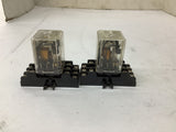 Potter Brumfield KU-4699 Relay 120V 50/60 Hz 600434-5R Base Lot Of 2