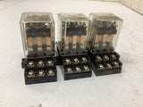 Potter Brumfield KU-4699 Relay 120 V 50/60 Hz Base 600434-5R Lot Of 3