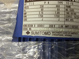 Sumitomo CNHM05-6080YB-8 Ac Motor 1/2 Hp 230 V 1800 Rpm 4P Fr V-71M 3 Ph 60 Hz