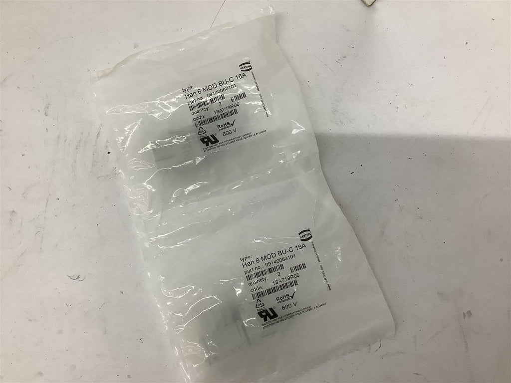 Harting 09140030101 Module Receptacle Lot Of 2