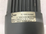 Buser D-73269 Hochdorf Gear Motor 0.2KW 200V 3000RPM