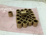 Brass Bushings 1/2" ID x 3/4" OD x 3/4" T Lot Of 22