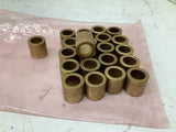 Brass Bushings 1/2" ID x 3/4" OD x 3/4" T Lot Of 22