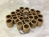 Brass Bushings 1/2" ID x 3/4" OD x 3/4" T Lot Of 23