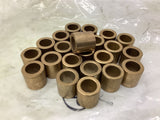 Brass Bushings 1/2" ID x 3/4" OD x 3/4" T Lot Of 23