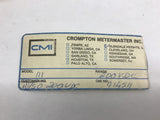 Crompton 111 Metermaster 200 VDC