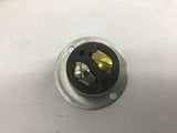 Hubbell HBL7468 Midget Locking Flanged Receptacle 2Pole 2Wire 15A 125V