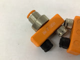 Lumberg ASBS 2 M8 2 Way Sensor Splitter Lot Of 2