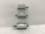 SMC CQ2WB16-20D Cylinder Lot Of 3