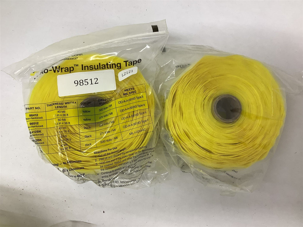 TPC Vulko Wrap 98512 1-1/2" x 36' Lot Of 2