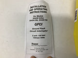 Tower MFG Corp 30438 Class Rainproof GFCI 15 amp 125 Vac 60 HZ