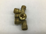 Brass 90 Degree Pipe Fitting 10mm To 11mm Lot Of 20