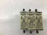 Siemens 3NA3814 Fuse 35 Amp 500 Volts Lot of 3