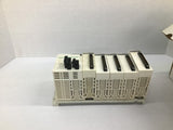 Schneider BMXXBP0400 4 Slott Backplane with Power Supply and Modules