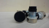 Lot Of 10 Black Push Buttons With Locking Bases