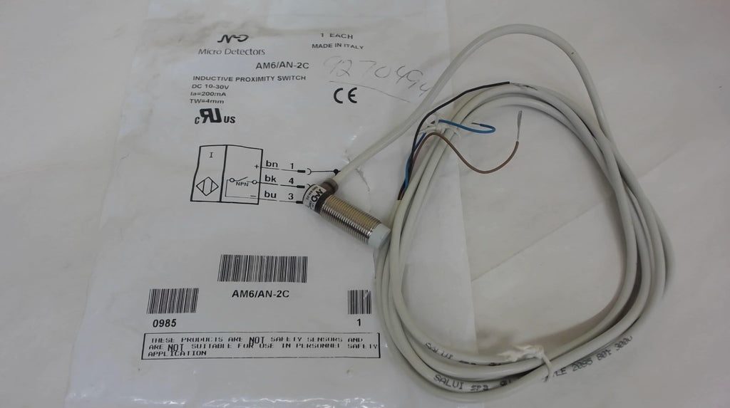 MICRO DETECTORS AM6/AN-2C INDUCTIVE PROXIMITY SWITCH
