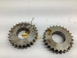 Double Sprocket 1.875 inch Bore (Lot Of 2)