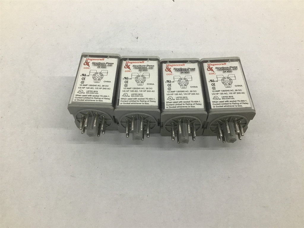 Magnecraft Struthers Dunn 750XBXM4L 24VDC Lot Of 4