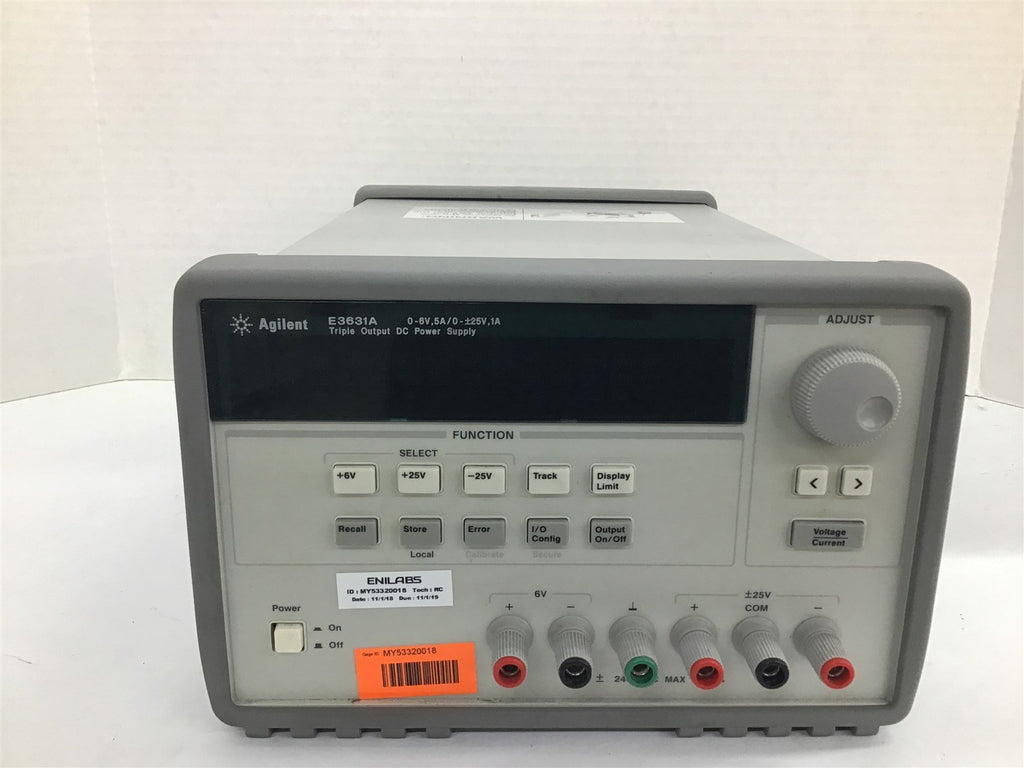 Agilent E3631A Triple Output DC Power