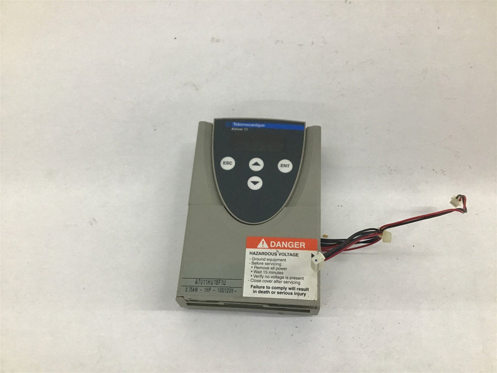Telemecanique ATV11HU18F1U Altivar 11 .75Kw 1HP 100/120V