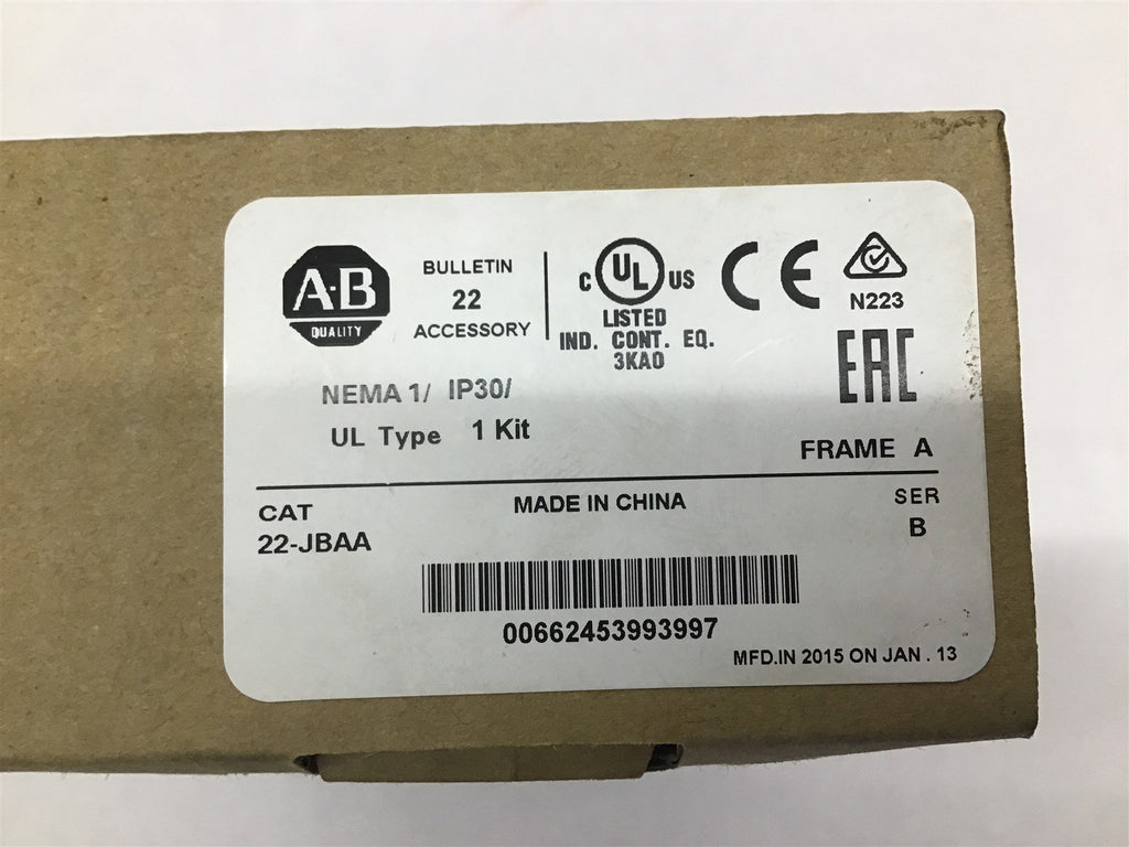 Allen-Bradley 22-JBAA Nema 1 Enclosure