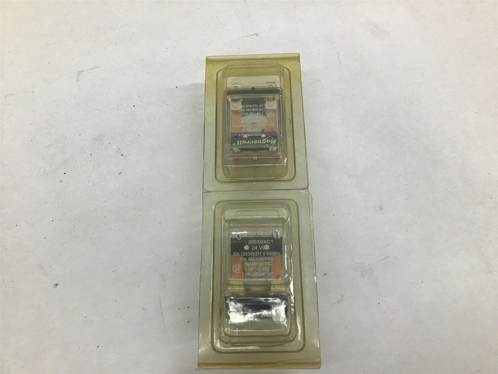 Magnecraft 300XBXC1 24VDC 30A 120/240/277V 50/60HZ Lot of 2