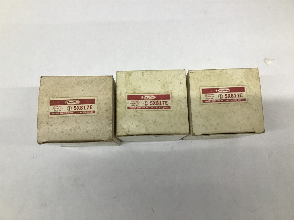 Dayton 5X817E General Purpose Relay Lot of 3