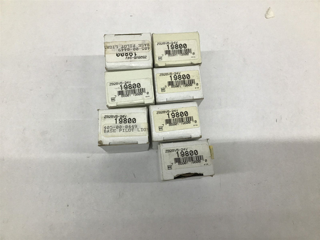 Telemecanique 1800 ZB2B-24V Pushbutton Pilot Devices Lot of 7