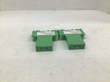 Phoenix Control PLC Actuator Terminal Block 2967051 Lot of 2