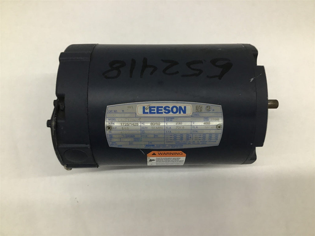 Leeson 092017-00 1/15Hp 1725RPM 460V 60HZ 3PH FR42CZ