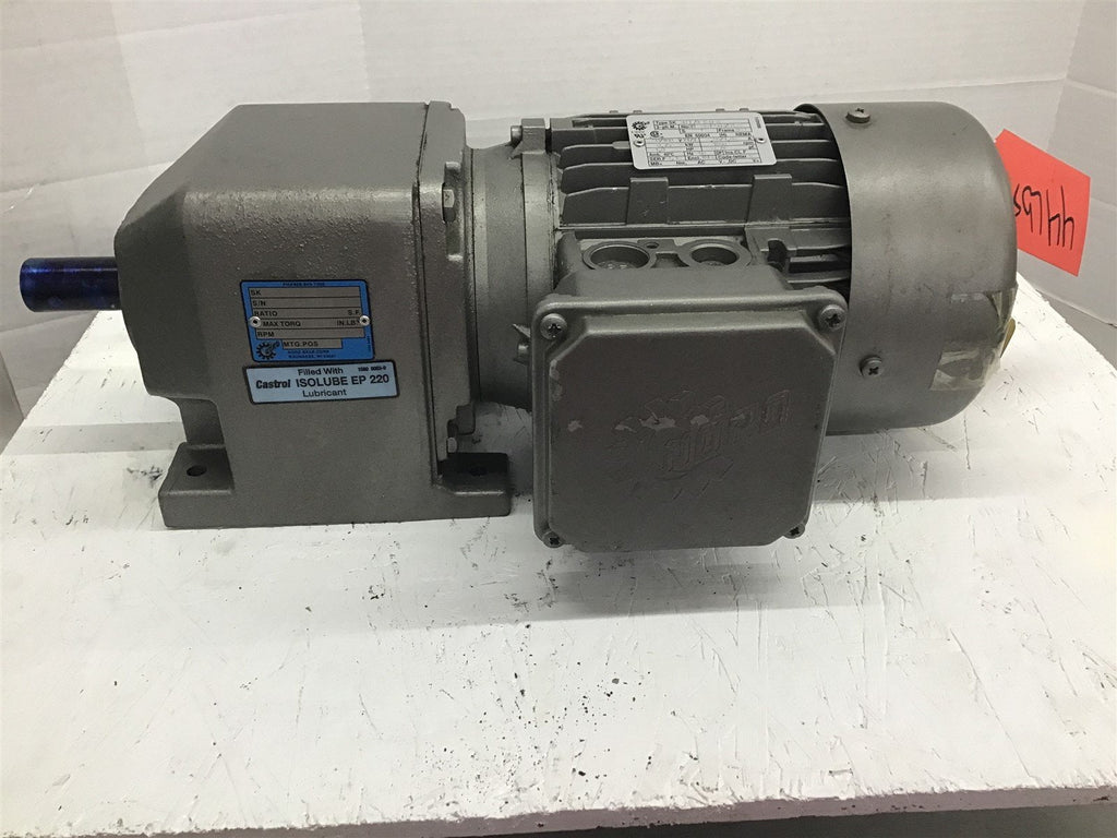 Nord 80 L/4 C U S AC Motor 1 Hp 230/460 V 1800 Rpm 4P Fr 80 L 3 Ph 60 Hz TEFC