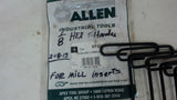 LOT OF 8 --- ALLEN 1/8 X 6" HEX T-KEY