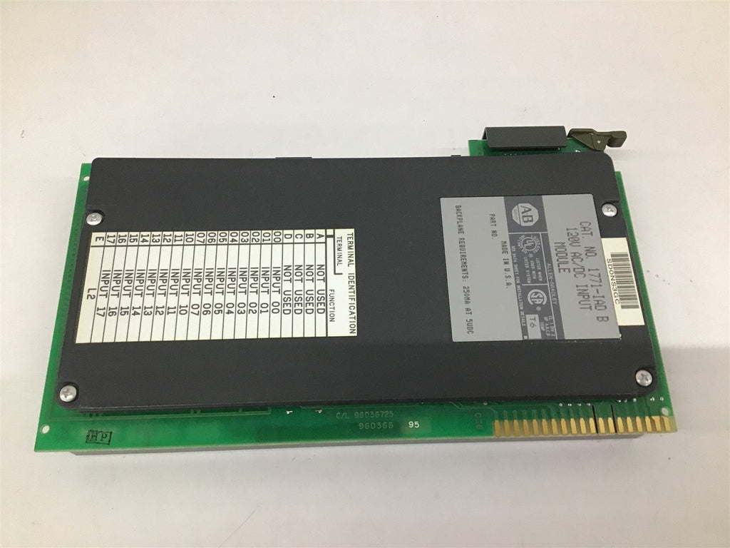 Allen-Bradley 1771-IAD B 120V AC/DC Input Module